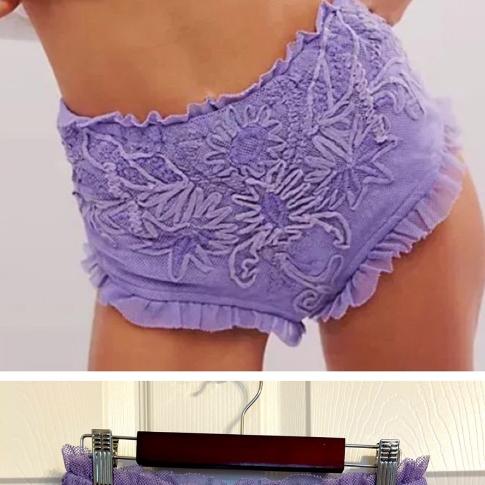 NWOT FREE PEOPLE, In Bloom Bloomer Shorts, Small In Electric Orchid